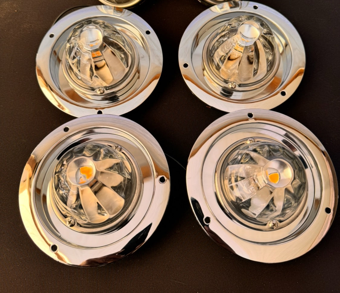 Glass Watermelon Led Light with Sleeper Bezel