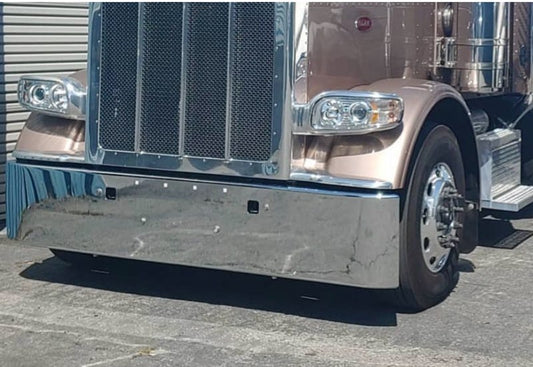 Valley Chrome Rolled End Bumpers - Peterbilt Kenworth Freightliner